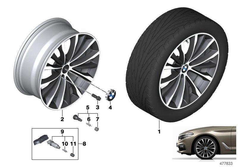 BMW lichtmet.velg W-spaak 663 - 19"