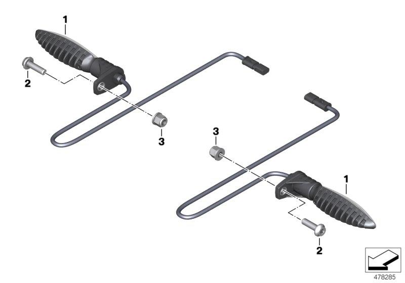 LED-richtingaanwijzers achter