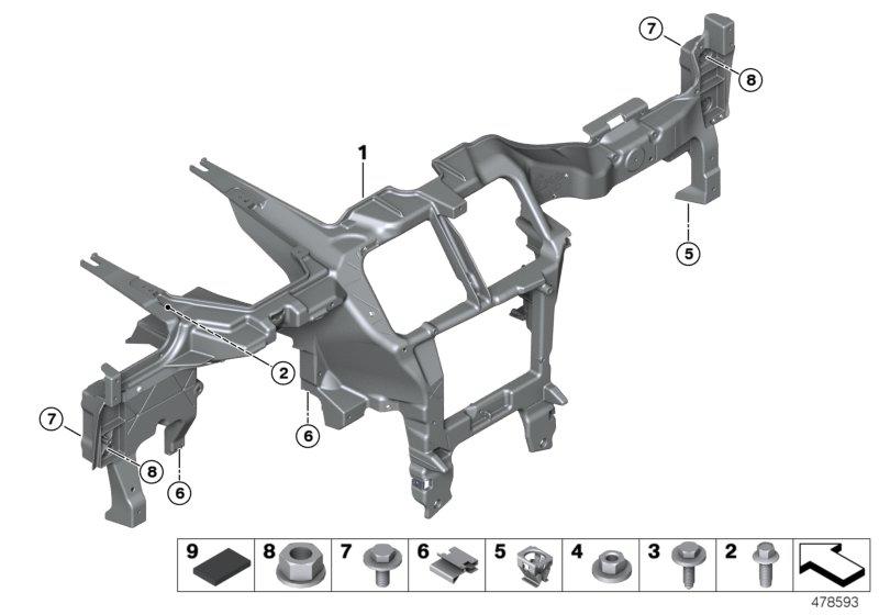 Draagbalk instrument paneel