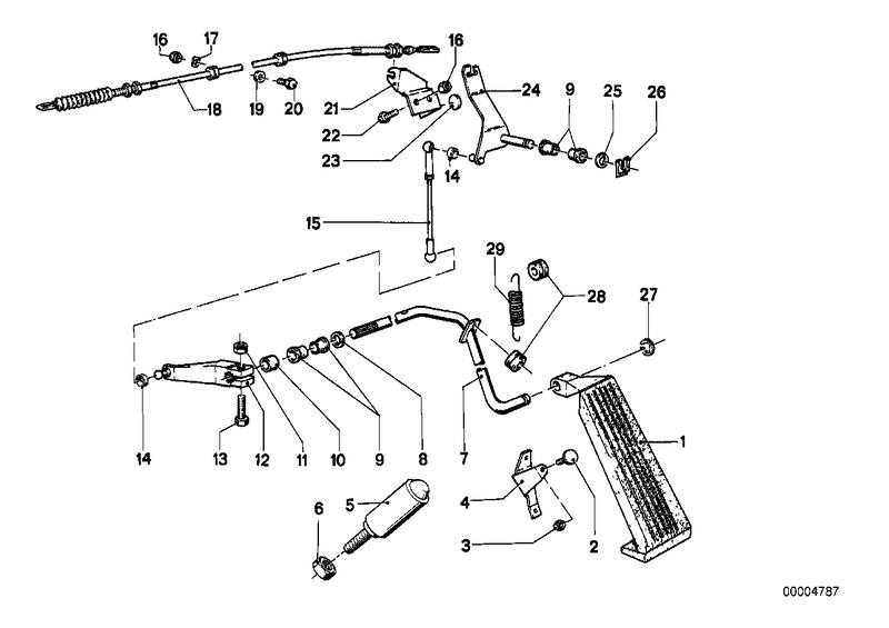 Gasbediening/bowdenkabel