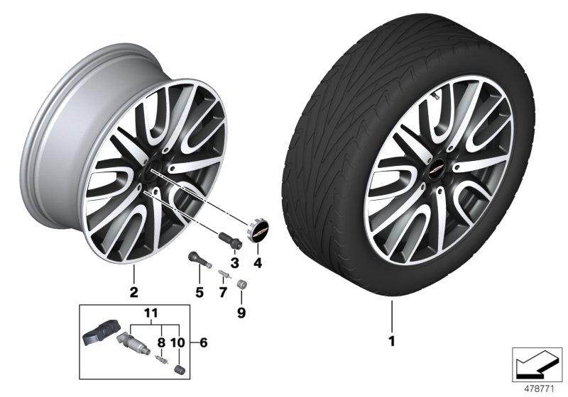 MINI LM-velg JCW Thrill Spoke 529 - 18"