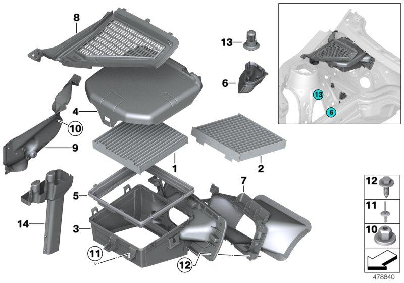 Microfilter/huisdelen