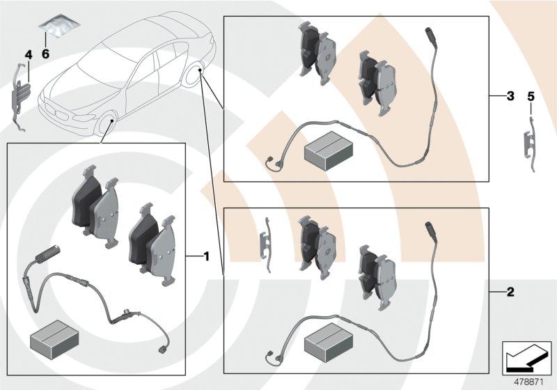 Service Kit remblokken / Value Line