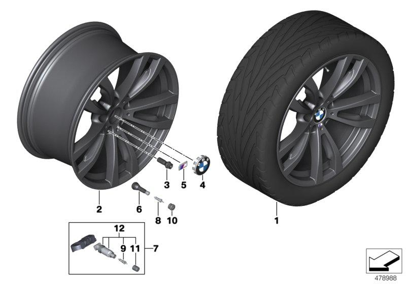 BMW LM-velg M dubbele spaak 469 - 20''