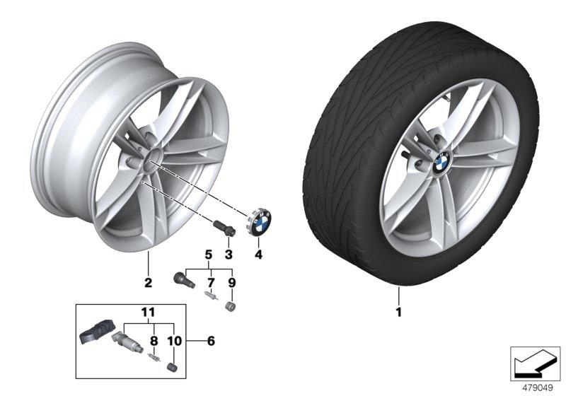 BMW lichtmet. wiel sterspaak 707 - 18"