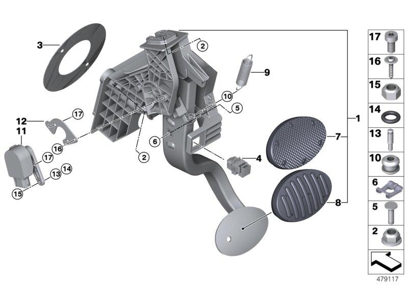 Pedalen automatische versnellingsbak