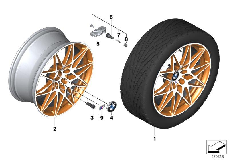 BMW lichtmetalen wiel sterspaak 666M