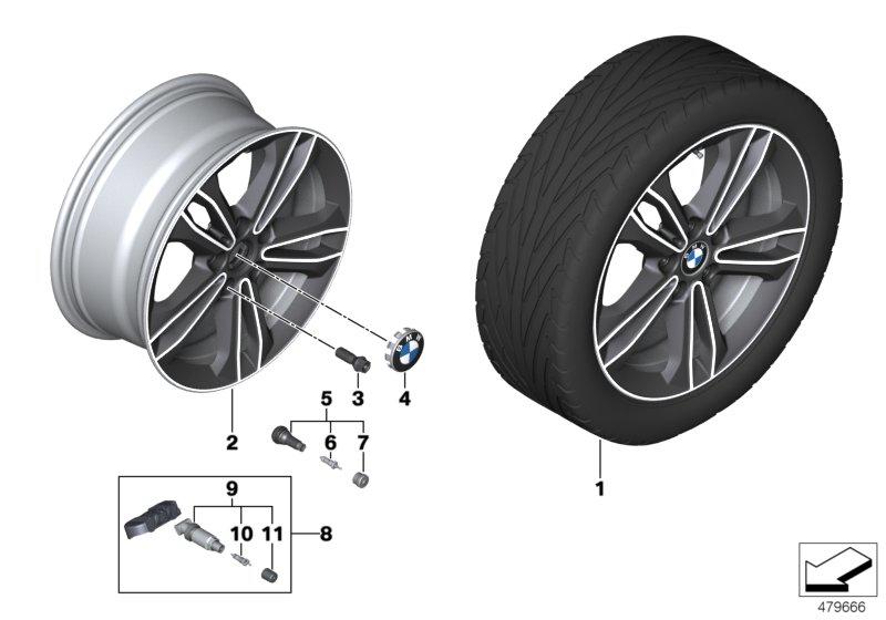 BMW LM wiel dubbele spaak 549 - 17"