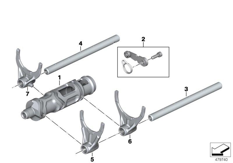 Schakelonderdelen 6-versnellingsbak