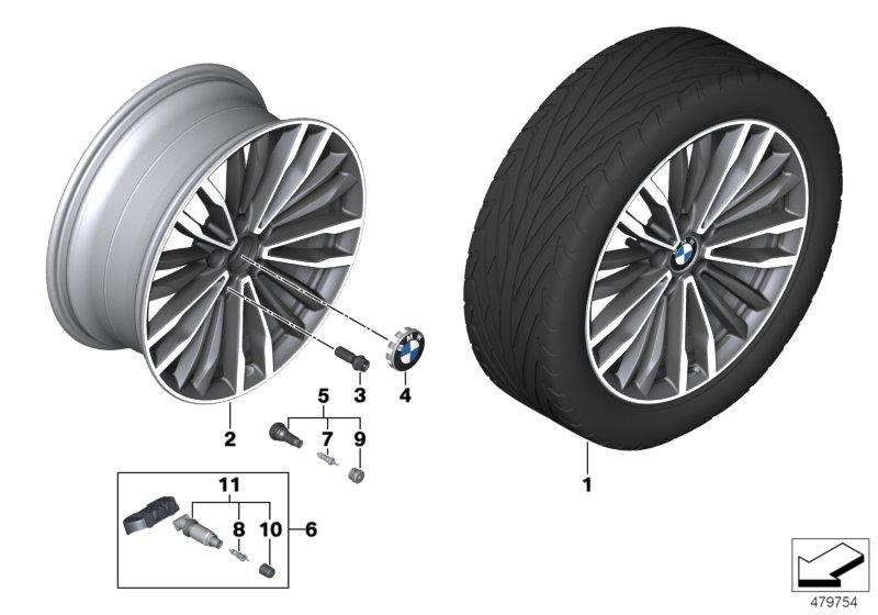 BMW LM wiel veelspaaks 708 - 19"