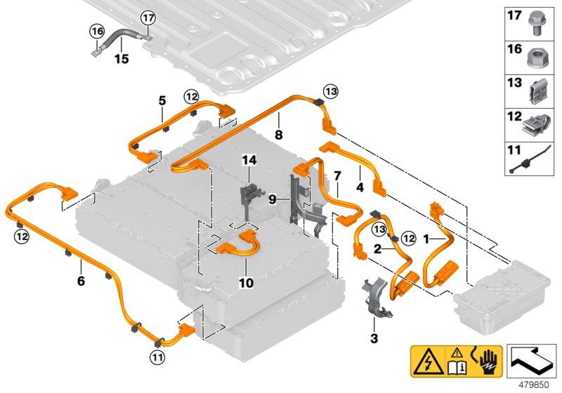 Hoogvoltage accueenheid HV-leiding