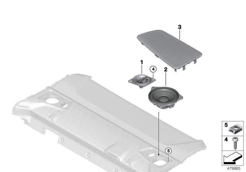 Afz. ond. High End systeem hoedenplank