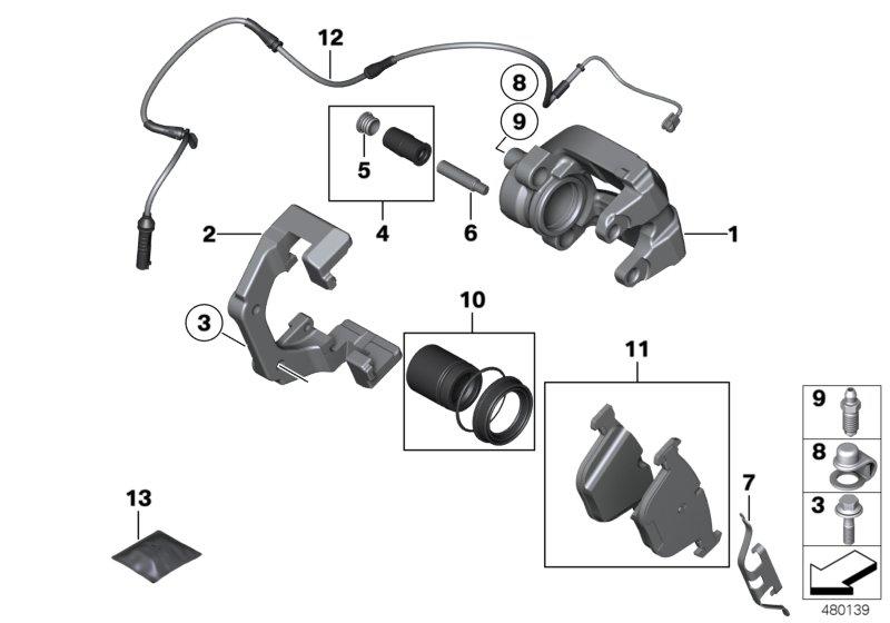 Remvoeringsensor achterrem