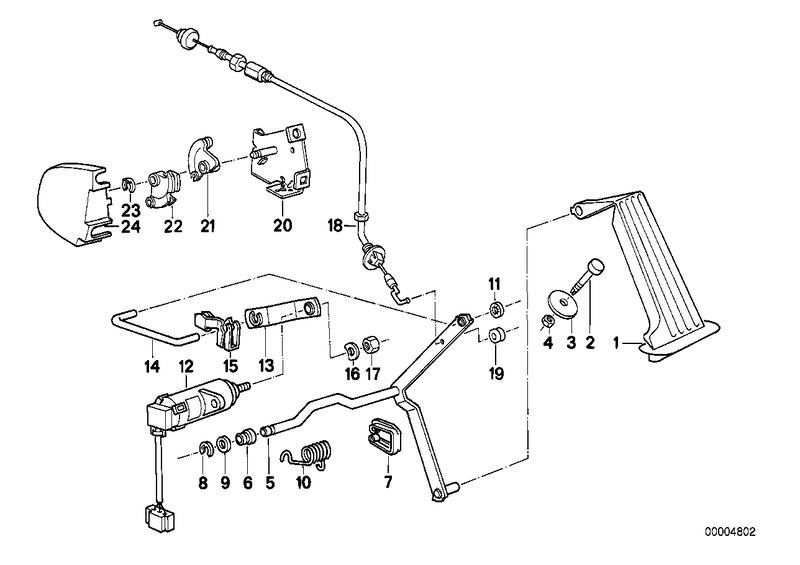 Voetpedal rijden-potentiometer