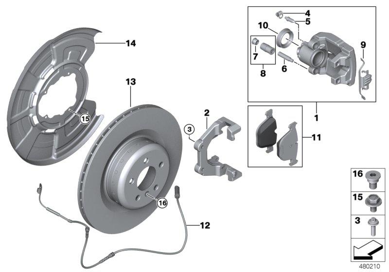 M Performance achterrem - vervanging