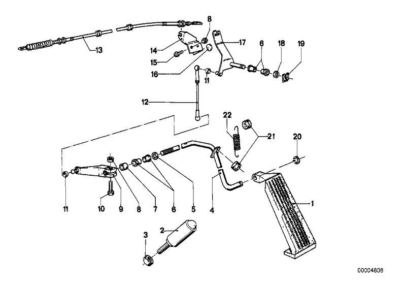 Gasbediening / bowdenkabel