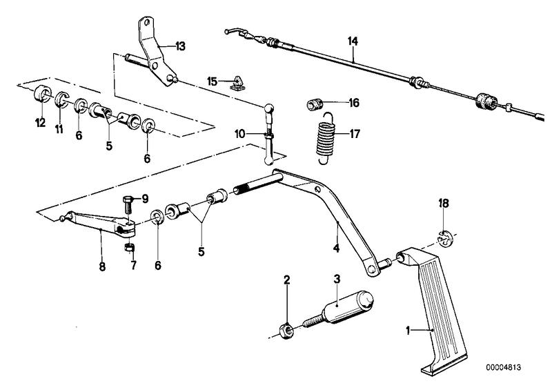 Gasbediening / bowdenkabel RHD