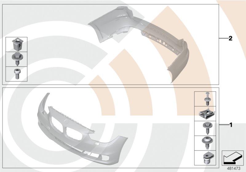 Montageset bumper