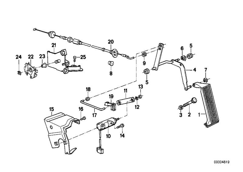 Voetpedal rijden-potentiometer