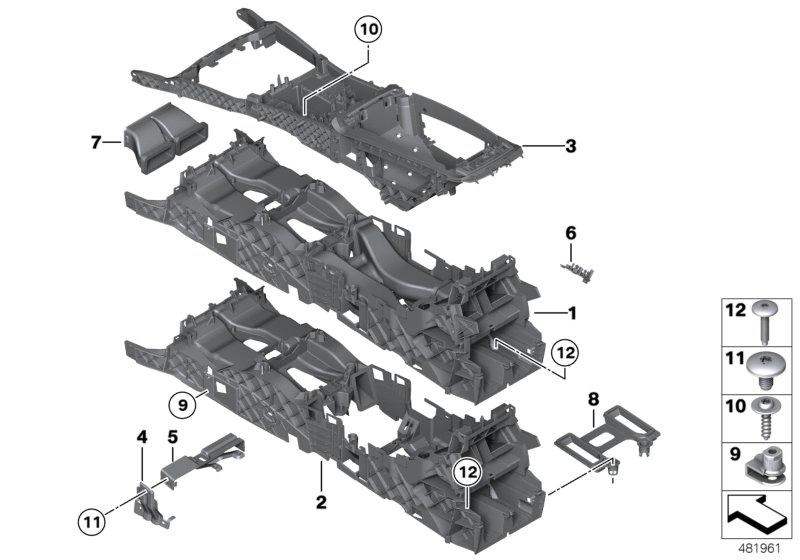 Houder middenconsole