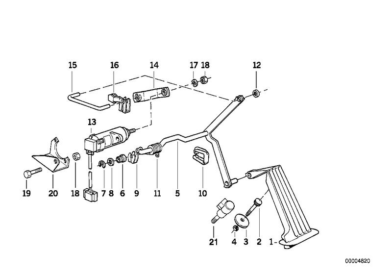 Voetpedal rijden-potentiometer