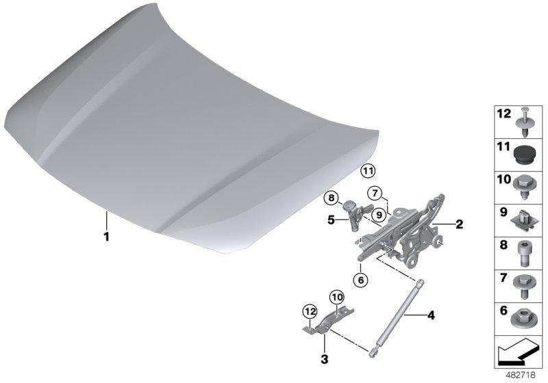 Motorkap  /  aanbouwdelen