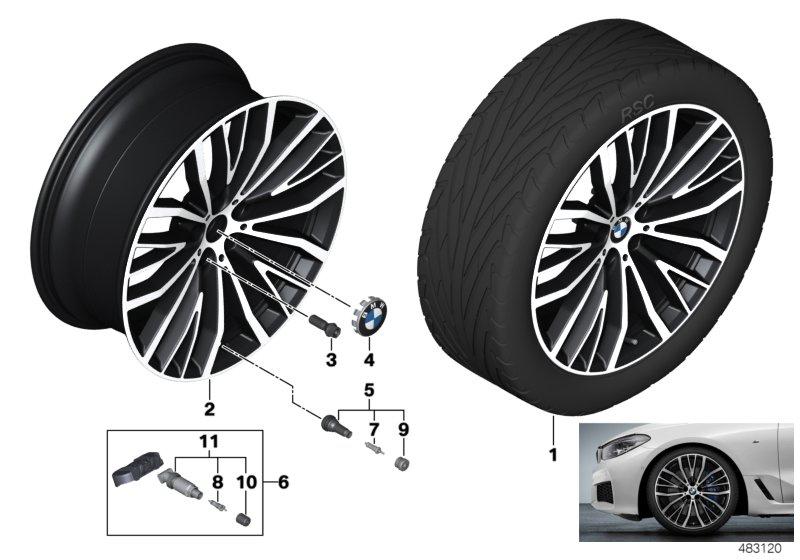 BMW lichtmetalen wiel V-spaak 687 - 21"