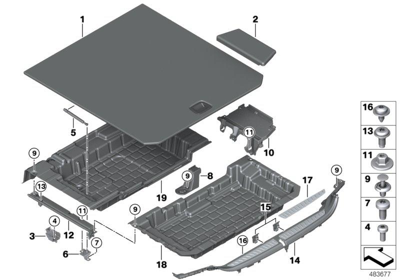 Bekleding bagageruimtebodem