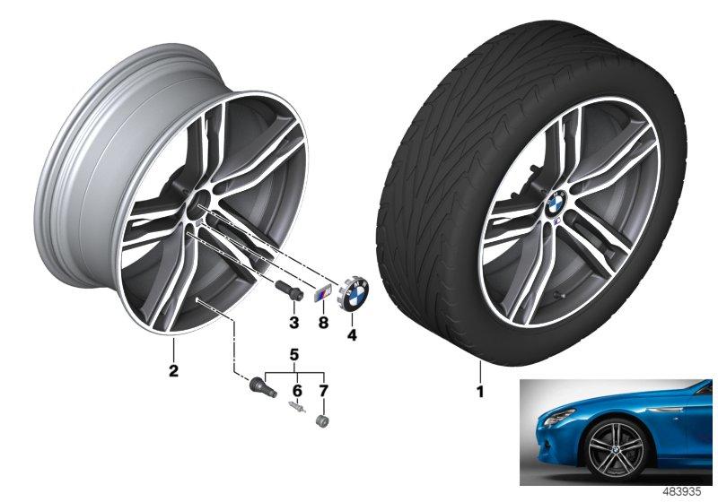 BMW lichtmet. wiel dub. spaak 703M - 20"