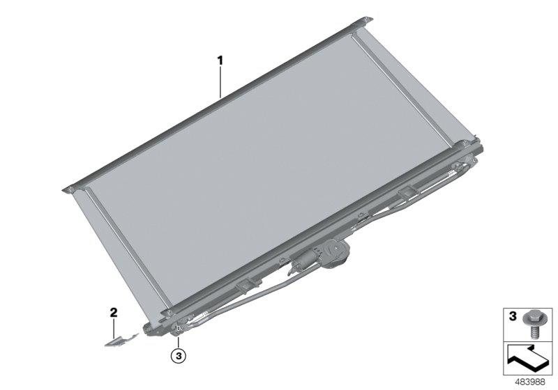 Zonnescherm hoedenplank