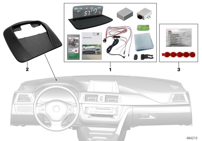 BMW Head-Up Screen voor geïntegr.nav.