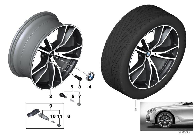 BMW lichtmet. wiel V-spaak 686 - 20"