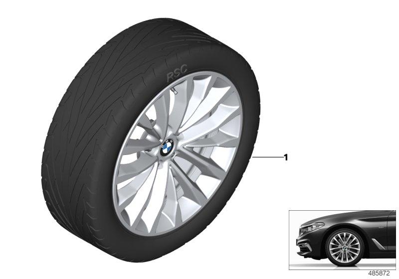 BMW lichtmet. velg W-spaak 632 - 18"