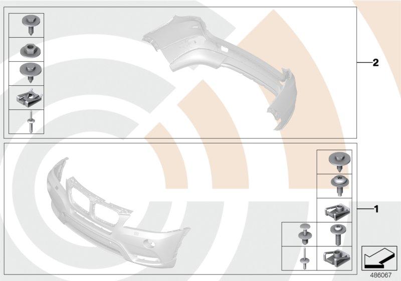 Montageset bumper