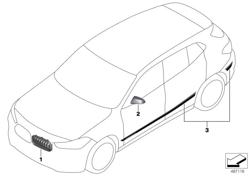 M Performance aerodynamica-accessoires