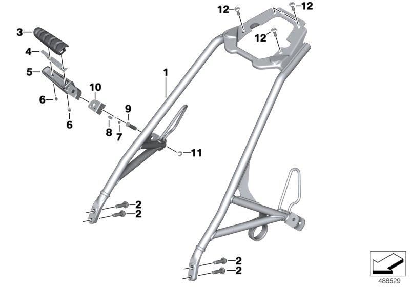 Frame duo-buddyseat