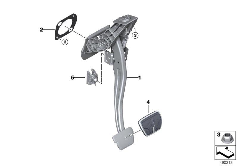 Pedalen automatische versnellingsbak