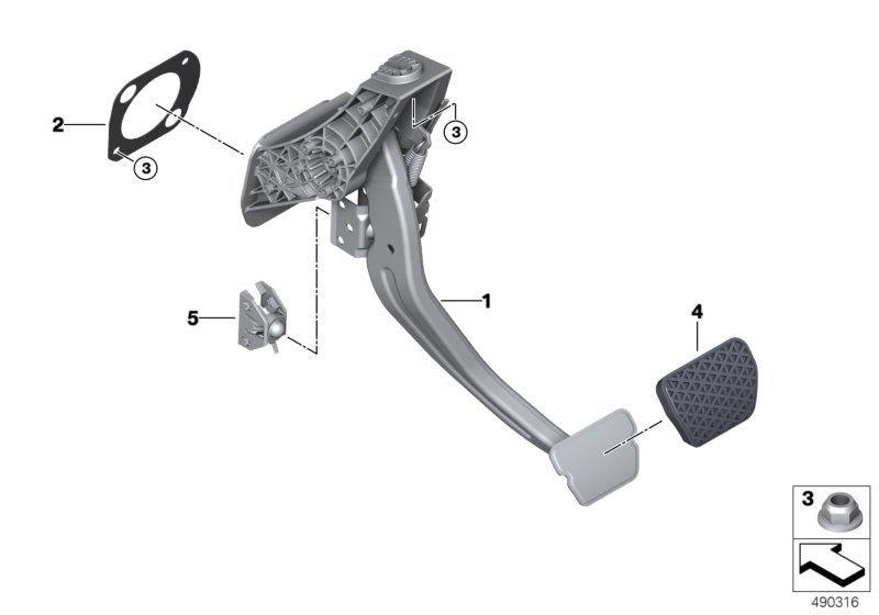 Pedalen automatische versnellingsbak