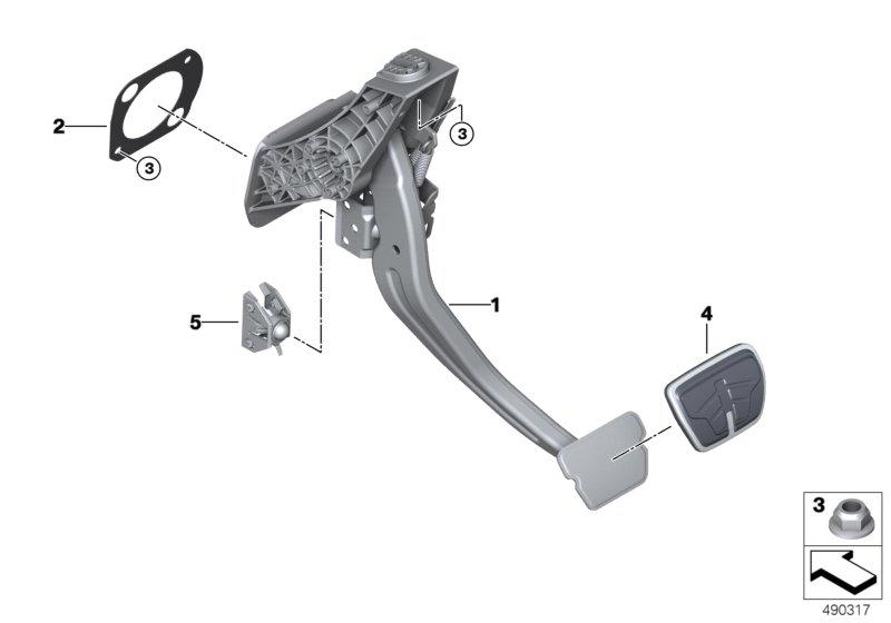 Pedalen automatische versnellingsbak