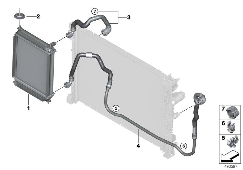 verplaatste radiateur