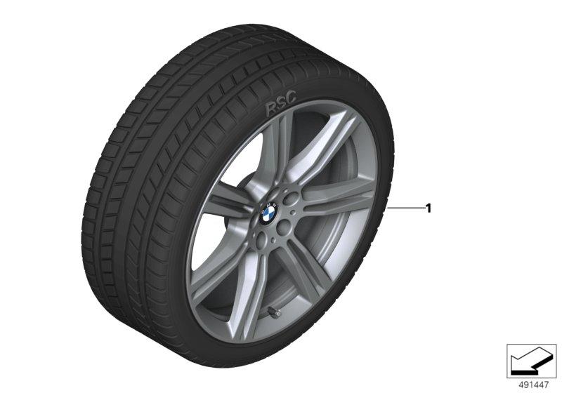 Compleet winterwiel sterspaak 736 - 20"