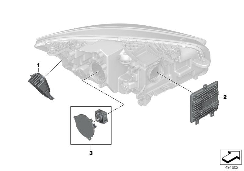 Elektronica-componenten koplamp LED