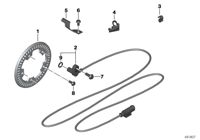 Toerentalsensor voor