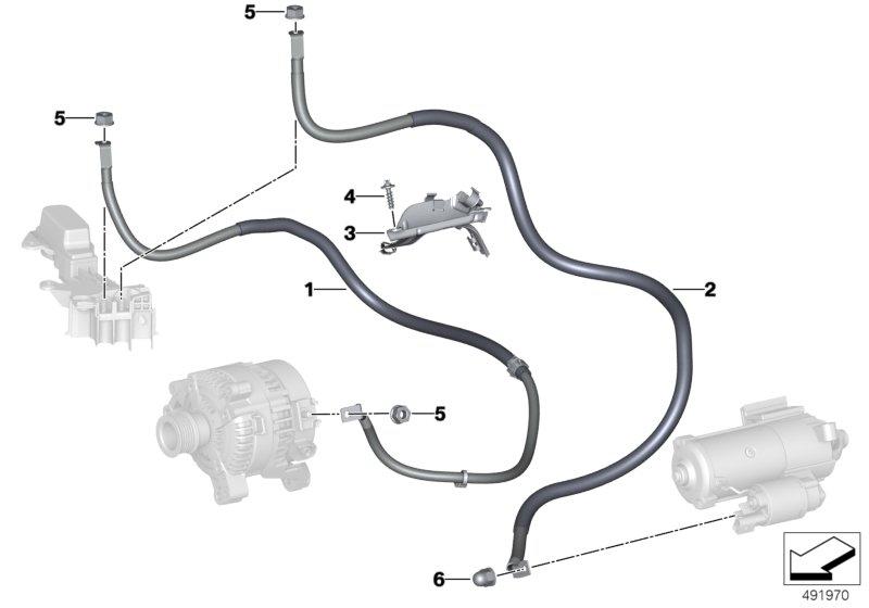 Startmotorkabel / Dynamokabel