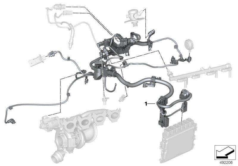 Motorkabelboom motormodule 2