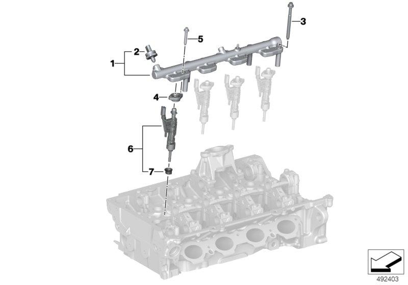 Hogedrukrail  /  injector