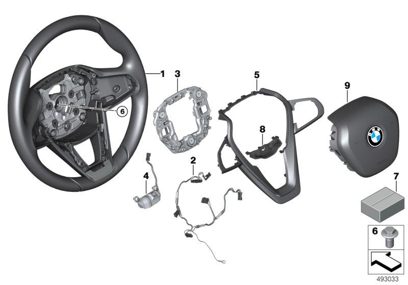 Sportstuurwiel airbag multifunct.