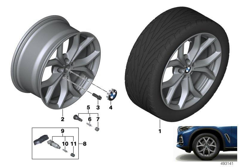 BMW lichtmet. velg V-spaak 735 - 19"