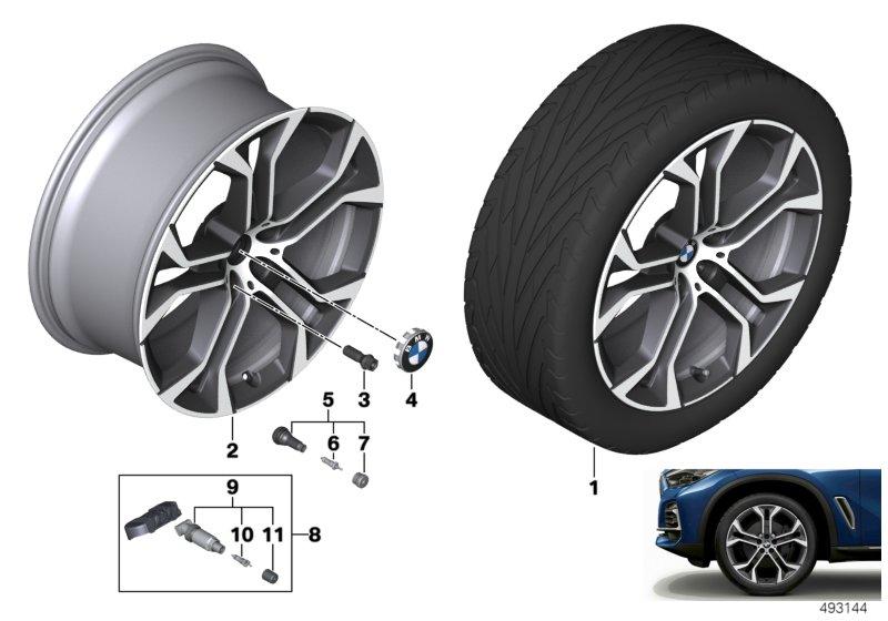 BMW lichtmet. wiel Y-spaak 744 - 21"