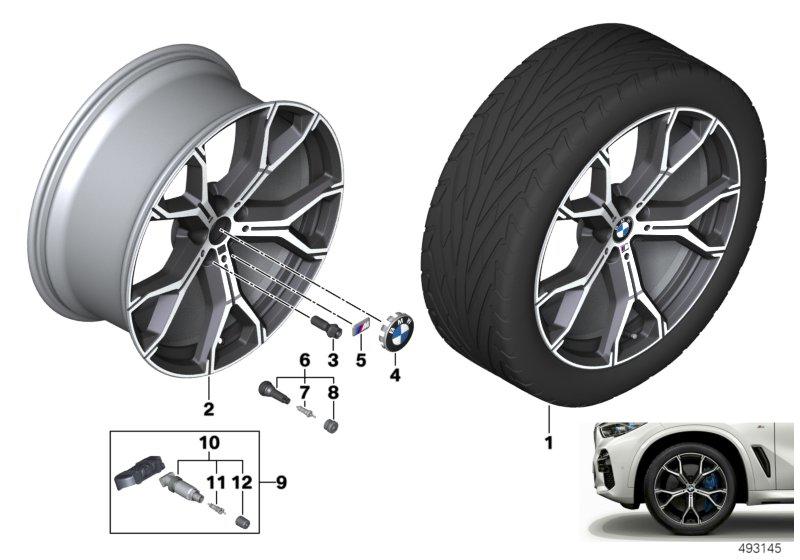 BMW lichtmetalen velg Y-spaak 741M - 21"